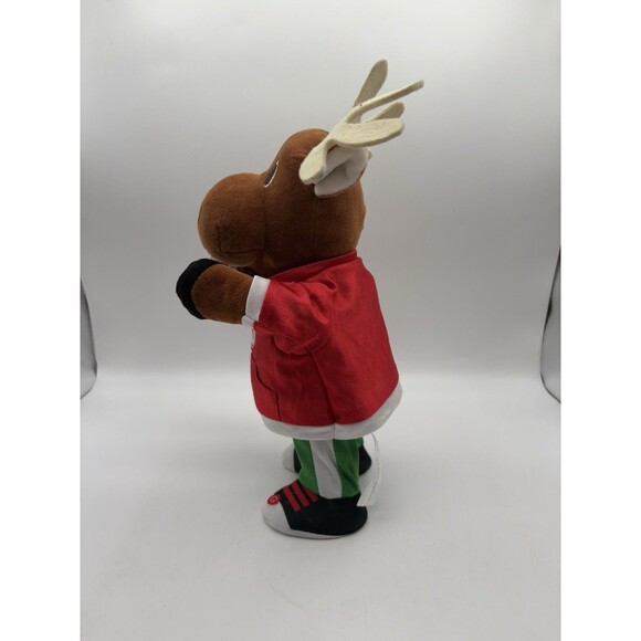 Gemmy Merry Christmas Animated Moose Plush Sings & Dances Boom Box Rap Toy VIDEO - Picture 2 of 7